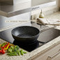 Sarten Aluminio 28cm | Sarten Apta para Todo Tipo de Cocinas | Revestimiento Antiadherente | Sarten Honda