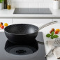 Padella in alluminio da 24 cm | Adatta a tutti i tipi di fornelli | Rivestimento antiaderente | Padella profonda Padella in alluminio da 24 cm | Adatta a tutti i tipi di fornelli | Rivestimento antiaderente | Padella profonda