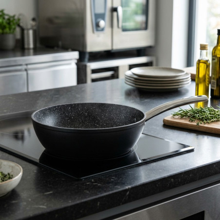 Sarten Aluminio 30cm | Sarten Apta para Todo Tipo de Cocinas | Revestimiento Antiadherente | Sarten Honda