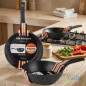 Sarten Aluminio 32cm | Sarten Apta para Todo Tipo de Cocinas | Revestimiento Antiadherente | Sarten Honda