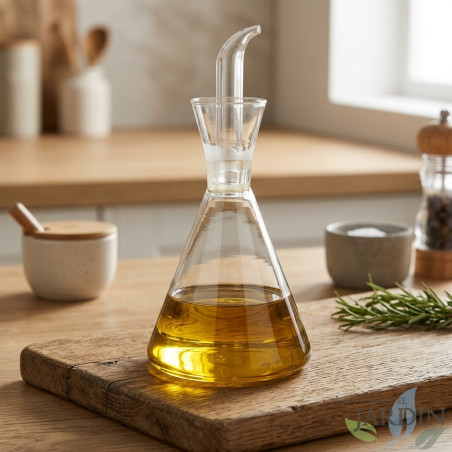 Lubrificador de vidro Orbegozo de 500 ml. Bico removível e antipingos. Lubrificador de cozinha, lubrificador de vidro.