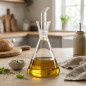 Lattina di olio di vetro Orbegozo. Capacità 500 ml. Boccaglio removibile. Design antigoccia. Lattina di olio di vetro Orbegozo. Capacità 500 ml. Boccaglio removibile. Design antigoccia.