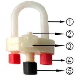 Distributeur Automatique Suspendu pour Poules et Poussins | 35x35x35 cm | Système à Cloche | Installation et Nettoyage Faciles |