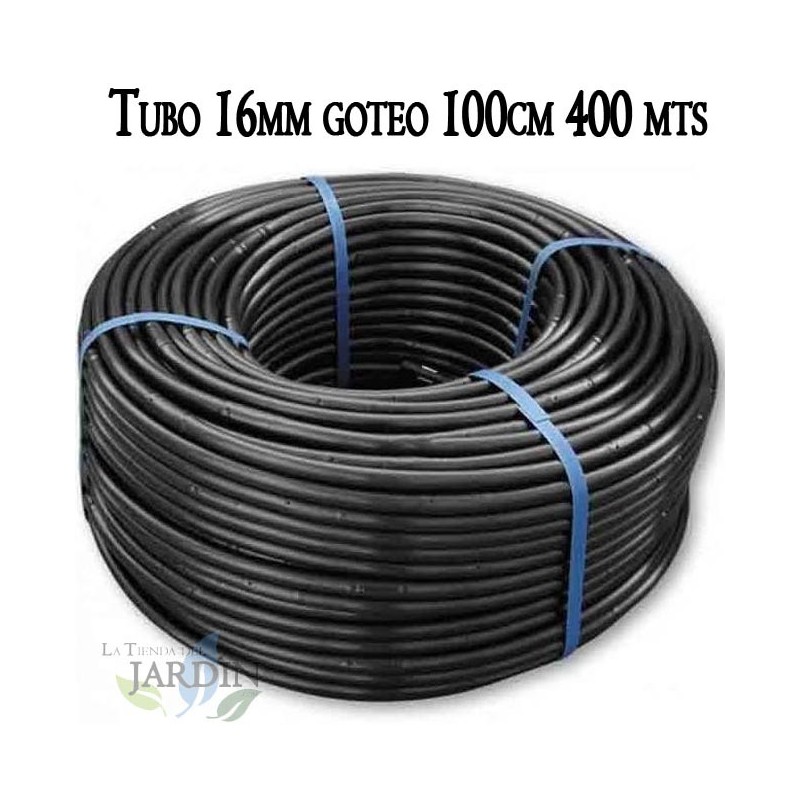 Tuyau d'arrosage goutte à goutte 16mm à 100 cm noir, 400 mètres, Suinga