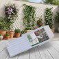 Celosia PVC Blanca 100x300 cm | Celosia de PVC | Celosia Terraza Exterior | Celosia Extensible | Celosia Decorativa | Celosia Ja