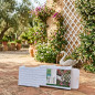 Celosia PVC Blanca 100x300 cm | Celosia de PVC | Celosia Terraza Exterior | Celosia Extensible | Celosia Decorativa | Celosia Ja