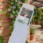 100 x 200 cm weißes PVC-Gitter, für Weinreben. Nützlich für Gärten, Zäune, Dekoration, Pflanzenunterstützung 100 x 200 cm weißes PVC-Gitter, für Weinreben. Nützlich für Gärten, Zäune, Dekoration, Pflanzenunterstützung
