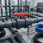4'' (110 mm) PVC-Kugelhahn mit Gewinde