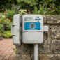 Programador de riego eléctrico Hunter X2, 8 zonas de riego, exterior, Controlador riego automático jardín