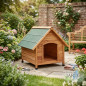 Cuccia in legno per cani, modello S: 72 x 76 x 76 cm. tetto a capanna Cuccia in legno per cani, modello S: 72 x 76 x 76 cm. tetto a capanna