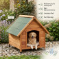 Wooden dog house, model M: 78 x 88 x 81 cm. gable roof Wooden dog house, model M: 78 x 88 x 81 cm. gable roof