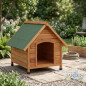 Wooden dog house, model M: 78 x 88 x 81 cm. gable roof Wooden dog house, model M: 78 x 88 x 81 cm. gable roof