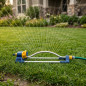 Arroseur de jardin oscillant 18 trous, barre métallique