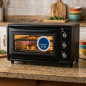Horno Eléctrico de Sobremesa 39 Litros, Convección 1450W, Temporizador, Selector de Temperatura, 33 x 62 x 43 cm, negro Horno Eléctrico de Sobremesa 39 Litros, Convección 1450W, Temporizador, Selector de Temperatura, 33 x 62 x 43 cm, negro