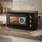 Horno Eléctrico de Sobremesa 39 Litros, Convección 1450W, Temporizador, Selector de Temperatura, 33 x 62 x 43 cm, negro Horno Eléctrico de Sobremesa 39 Litros, Convección 1450W, Temporizador, Selector de Temperatura, 33 x 62 x 43 cm, negro