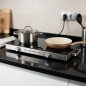  Orbegozo double ceramic hob.  Tempered glass surface.  Cooking surface diameter 205 mm + 170mm.