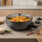 Pentola elettrica Orbegozo 1500W ideale per friggere, stufare, arrostire, cucinare paella, tortillas e pizze. Diametro 40cm. Pro