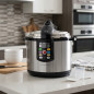 Panela de pressão elétrica programável, 6L, timer até 24 horas, cozimento ultra rápido, panela de pressão programável, 6L