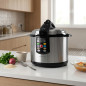 Panela de pressão elétrica programável, 6L, timer até 24 horas, cozimento ultra rápido, panela de pressão programável, 6L