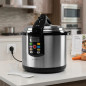 Panela de pressão elétrica programável, 8L, timer até 24 horas, cozimento ultra rápido, panela de pressão, programável, 8L