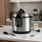 Panela de pressão elétrica programável, 8L, timer até 24 horas, cozimento ultra rápido, panela de pressão, programável, 8L