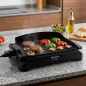 Barbecue de table électrique Orbegozo 2000W. Grille amovible. Double zone (gril et plancha)