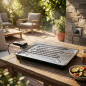 Barbecue de table électrique Orbegozo 2000W. Dimensions de la grille: 37 x 26 cm