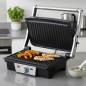 Grelha de aço inoxidável, chapa antiaderente, cozinha saudável sem óleo, 1500W, grelha, cozinha saudável, antiaderente
