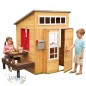 Moderna casa de juguetes de madera para exterior