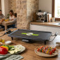 Tabla asado cerámica, termostato regulable, superficie 220x430 mm, antiadherente, 2000W, asado, cerámica, antiadherente Tabla asado cerámica, termostato regulable, superficie 220x430 mm, antiadherente, 2000W, asado, cerámica, antiadherente