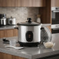 Panela elétrica de arroz, 400W, 1L, panela de alumínio antiaderente, cozinha, arroz, panela elétrica
