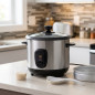 Cocedor de arroz, 400W, 1L, olla de aluminio antiadherente, cocina, arroz, cocedor, eléctrico