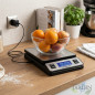 Electronic kitchen weight.  Weighs up to 40 Kg. LCD screen.  Stainless steel surface 17x19 cm.