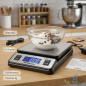 Balance de cuisine precision électronique. Pèse jusqu'à 40 Kg. Écran LCD. Surface Inox 17x19 cm Balance de cuisine precision électronique. Pèse jusqu'à 40 Kg. Écran LCD. Surface Inox 17x19 cm