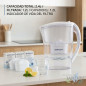 Jarra Purificadora de Agua | Capacidad Total 2,4 L | Incluye 3 Cartuchos Filtrantes | Reduce Impurezas, Cal y Cloro Jarra Purificadora de Agua | Capacidad Total 2,4 L | Incluye 3 Cartuchos Filtrantes | Reduce Impurezas, Cal y Cloro