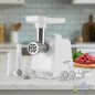 Moedor de carne elétrico de 600 W | Moedor de carne elétrico multifuncional | Ideal para picar, cortar em cubos e fatiar | Lâmin