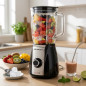 Batidora de Vaso 600 W | Jarra de Cristal 1,5 L | 5 Velocidades + Función Pulse | Ideal para Batidos, Smoothies Batidora de Vaso 600 W | Jarra de Cristal 1,5 L | 5 Velocidades + Función Pulse | Ideal para Batidos, Smoothies