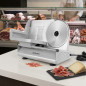 Electric Stainless Steel Meat Slicer | 150W Deli Slicer | Adjustable Slice Thickness | 2 Speeds Electric Stainless Steel Meat Slicer | 150W Deli Slicer | Adjustable Slice Thickness | 2 Speeds