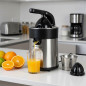 Espremedor de frutas de aço inoxidável de 85 W, motor CA, partida automática quando a pressão é detectada, fácil de usar, esprem Espremedor de frutas de aço inoxidável de 85 W, motor CA, partida automática quando a pressão é detectada, fácil de usar, esprem