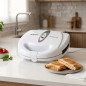 800W Electric Sandwich Maker | Makes 2 Sandwiches | Non-Stick Coating | Overheating Protection