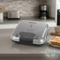 Sandwichera Electrica 800W | Recubrimiento Antiadherente | Protección contra Sobrecalentamiento | Base Antideslizante