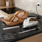 Couteau électrique 150 W | Lames en acier inoxydable | Trancheuse électrique pour viande, pain et aliments surgelés Couteau électrique 150 W | Lames en acier inoxydable | Trancheuse électrique pour viande, pain et aliments surgelés