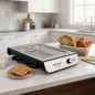 800W Toaster | Flat Horizontal Toaster | Toaster with 6 Heat Settings | Stainless Steel Toaster with Crumb Tray