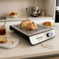 800W Toaster | Flat Horizontal Toaster | Toaster with 6 Heat Settings | Stainless Steel Toaster with Crumb Tray