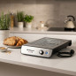 800W Toaster | Flat Horizontal Toaster | Toaster with 6 Heat Settings | Stainless Steel Toaster with Crumb Tray