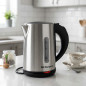 Bouilloire électrique en acier inoxydable 0,8 litre | Petite bouilloire 1100 W | Théière électrique portable pour infusions et t Bouilloire électrique en acier inoxydable 0,8 litre | Petite bouilloire 1100 W | Théière électrique portable pour infusions et t