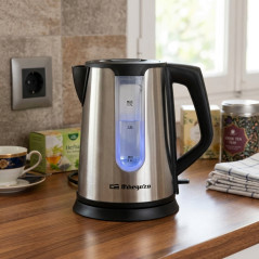 1.7 Liter Stainless Steel Electric Kettle | Small 2200W Electric Kettle | Portable Electric Teapot for Infusions or Tea