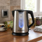 Bouilloire électrique en acier inoxydable de 1,7 litre | Petite bouilloire électrique de 2200 W | Théière électrique portable po Bouilloire électrique en acier inoxydable de 1,7 litre | Petite bouilloire électrique de 2200 W | Théière électrique portable po