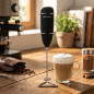 Espumador de Leche Eléctrico | Crea Espuma en Segundos | Carcasa de Tacto Suave | Ideal para Café, Batidos, Salsas Espumador de Leche Eléctrico | Crea Espuma en Segundos | Carcasa de Tacto Suave | Ideal para Café, Batidos, Salsas