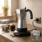 Cafetière électrique classique de design italien Orbegozo 480W. Capacité 3-6 tasses Cafetière électrique classique de design italien Orbegozo 480W. Capacité 3-6 tasses